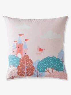 Parure Housse De Couette + Taie D'oreiller Enfant ABC PRINCESSE Mauve - Vertbaudet -Périphériques Pour Enfants parure housse de couette taie doreiller enfant abc princesse 2