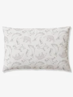 Parure Housse De Couette + Taie D'oreiller Enfant En Coton Bio* Ô MA BANQUISE Marine / écru - Vertbaudet -Périphériques Pour Enfants parure housse de couette taie doreiller enfant en coton bio o ma banquise 3