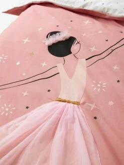 Parure Housse De Couette + Taie D'oreiller Enfant ENTRECHAT Rose - Vertbaudet -Périphériques Pour Enfants parure housse de couette taie doreiller enfant entrechat 5