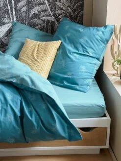 Parure Housse De Couette + Taie D'oreiller Enfant PALMIERS Terracotta - Vertbaudet -Périphériques Pour Enfants parure housse de couette taie doreiller enfant palmiers 5