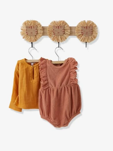 Patère Lions En Raphia Bois/raphia - Vertbaudet 4 Patère Lions En Raphia Bois/raphia - Vertbaudet – Image 2