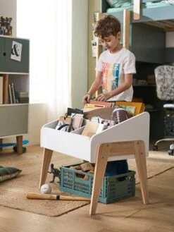 Rangement Livres LIGNE RETRO Blanc Clair Uni - Vertbaudet -Périphériques Pour Enfants rangement livres ligne retro 3