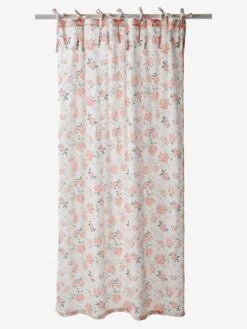 Rideau Voilage EAU DE ROSE écru / Rose - Vertbaudet -Périphériques Pour Enfants rideau voilage eau de rose 4