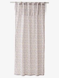 Rideau Voilage PLACE DU LILAS écru / Multicolore - Vertbaudet -Périphériques Pour Enfants rideau voilage place du lilas 2