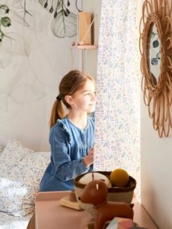 Rideau Voilage PLACE DU LILAS écru / Multicolore - Vertbaudet -Périphériques Pour Enfants rideau voilage place du lilas 4