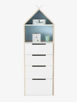 Semainier Fond Réversible Bleu Ou Rose LIGNE TIPILI Bleu Clair - Vertbaudet -Périphériques Pour Enfants semainier fond reversible bleu ou rose ligne tipili 2