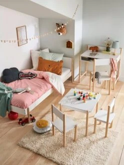 Table De Jeu LIGNE WOODY Blanc - Bois - Vertbaudet -Périphériques Pour Enfants table de jeu ligne woody 2