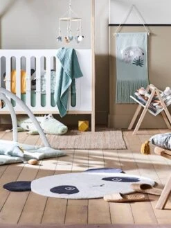 Tapis Panda HANOÏ écru / Noir - Vertbaudet -Périphériques Pour Enfants tapis panda hanoi 2