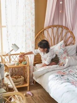 Tête De Lit Rotin Enfant Fleur Naturel - Vertbaudet -Périphériques Pour Enfants tete de lit rotin enfant fleur 4